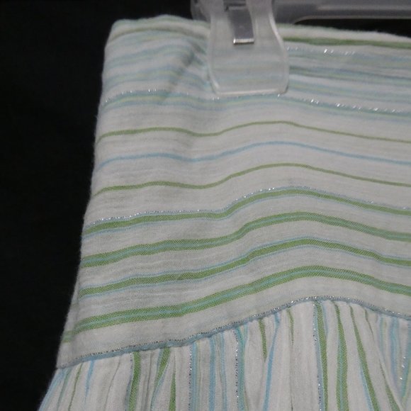 JESIRE size 36, 160/68A, striped lined skirt, side zip and tie - Picture 3 of 16